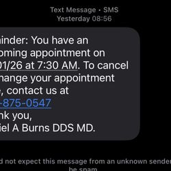 Burns Daniel A, DDS MD