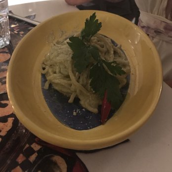 Taverna degli Apostoli - Spaghetti w/ pesto lemon sauce - Italian Near Me - Amalfi, SA