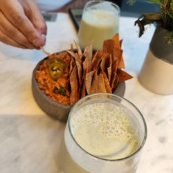Bi Nevi Deli - That yogurt-like almond milk and mint drink