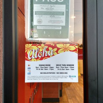 Wendy's - Passed the DofH inspection. Hours of operation. - Fast Food Near Me - Kapolei, Hawaii Wendy's - Passed the DofH inspection. Hours of operation. - Fast Food Near Me - Kapolei, Hawaii