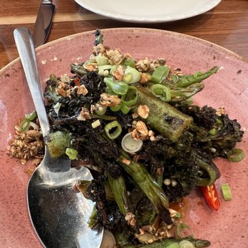 Unconventional Diner - Stir-Fried Okra & Broccolini - Breakfast & Brunch Near Me - Washington, DC, District of Columbia