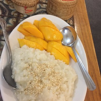 Bangkok House Restaurant - Dessert Mango Sticky rice :) - Thai Near Me - Ridgecrest, California