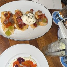Burrata & Bruschetta and Roasted Beet Salad Burrata & Bruschetta and Roasted Beet Salad