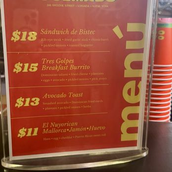 Cafe Colmado - Food menu - Coffee & Tea Near Me - New York, New York Cafe Colmado - Food menu - Coffee & Tea Near Me - New York, New York