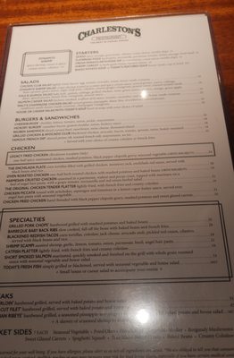 Menu photo 1 Charleston's Oklahoma City, OK
