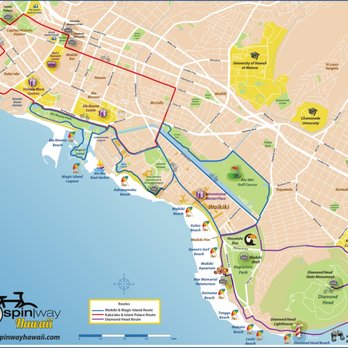 Spinway Hawaii - Waikiki Ride Map - Bike Rentals Near Me - Honolulu, Hawaii Spinway Hawaii - Waikiki Ride Map - Bike Rentals Near Me - Honolulu, Hawaii