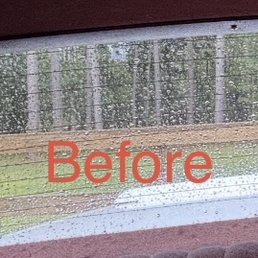 Before tint removal with defrost Before tint removal with defrost