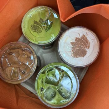 Ayer Coffee - (Clockwise) Matcha 2, Salted Saigon, Strawberry Matcha, & Saigon Drip - Coffee & Tea Near Me - Tustin, California Ayer Coffee - (Clockwise) Matcha 2, Salted Saigon, Strawberry Matcha, & Saigon Drip - Coffee & Tea Near Me - Tustin, California