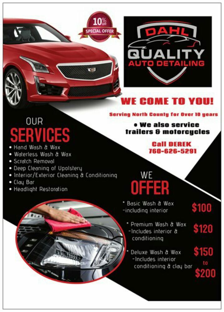 DAHL QUALITY AUTO DETAILING San Diego, California Auto Detailing