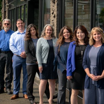 Westphal Insurance Agency - AAA Washington Insurance - Our team! Left to Right: Anthony Upchurch, Gene Poole, Jeff Westphal, Julie Stahler, Sarah Boyd, Melanie Alshaer, Kay Boyce, Tammy Guthrie - Home & Rental Insurance Near Me - Everett, Washington