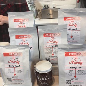 Nearby Coffee - We were able to pick from these for pour over! - Coffee Roasteries Near Me - Pflugerville, Texas Nearby Coffee - We were able to pick from these for pour over! - Coffee Roasteries Near Me - Pflugerville, Texas
