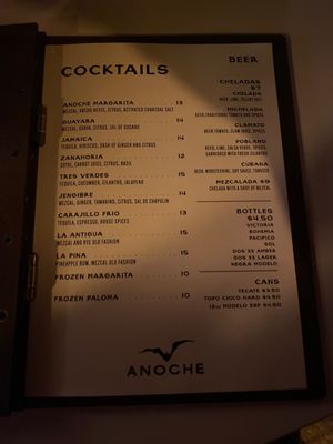 Menu photo 4 Anoche Asheville, NC