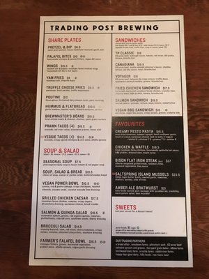 Menu photo 2 Trading Post Eatery Fort Langley, BC Menu photo 2 Trading Post Eatery Fort Langley, BC