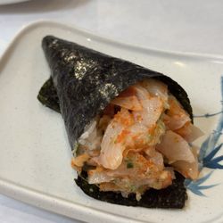 Banzai Marina - Yellowtail Handroll (yum!) // ig: @nigirigirlsforever