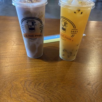 Ca Phe Phin - Taro coffee and Passionfruit pineapple tea - Coffee & Tea Near Me - Sacramento, California