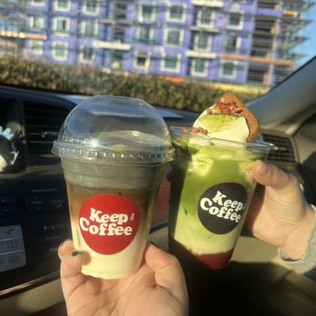 The Keep Coffee - Keep X and strawberry matcha - Bakeries Near Me - San Diego, California The Keep Coffee - Keep X and strawberry matcha - Bakeries Near Me - San Diego, California