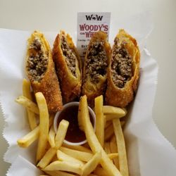 Woody's On Wheels - CIty Stick ( Cheesesteak Egg Rolls)