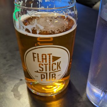 Flatstick Pub - Good Boy Blonde, $3.03 after tax. Special price is during happy hour and 50% special off first beer for downloading the app - Mini Golf Near Me - Kirkland, Washington Flatstick Pub - Good Boy Blonde, $3.03 after tax. Special price is during happy hour and 50% special off first beer for downloading the app - Mini Golf Near Me - Kirkland, Washington