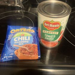 Dollar Tree - Chili recipe items.