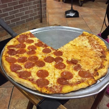 Steve's Pizza West - 1/2 cheese 1/2 pepperoni - Pizza Near Me - Miami, Florida Steve's Pizza West - 1/2 cheese 1/2 pepperoni - Pizza Near Me - Miami, Florida