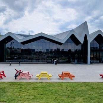 Riverside Museum - Outside front, designed by Zaha Hadid - Museums Near Me - Glasgow, GLG