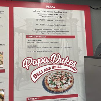 Papa Duke's Deli & Grill - Menu - Delis Near Me - Poway, California