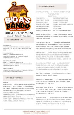 Menu photo 2 Big A’s Bando Brunch -Bar-Grill Mobile, AL Menu photo 2 Big A’s Bando Brunch -Bar-Grill Mobile, AL