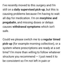 Wheal Northey Surgery - Prescription pickups manager