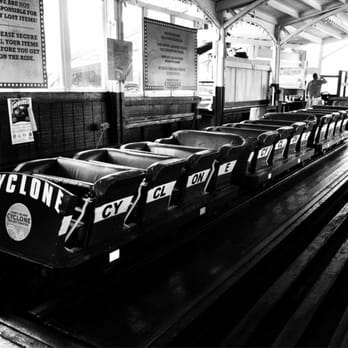 Cyclone Coaster - Thank god the seats are comfy. It's a bumpy ride - Amusement Parks Near Me - Brooklyn, New York