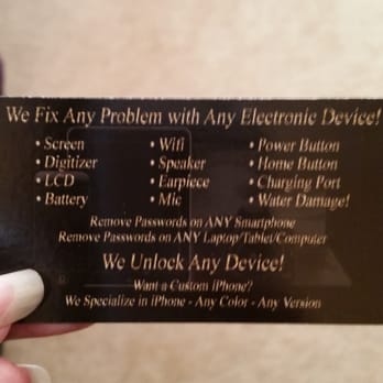 FoneStar Repair - Back of Card...More Info. :) - Electronics Repair Near Me - Las Vegas, Nevada FoneStar Repair - Back of Card...More Info. :) - Electronics Repair Near Me - Las Vegas, Nevada