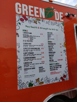 Menu photo 5 Greenade Austin, TX