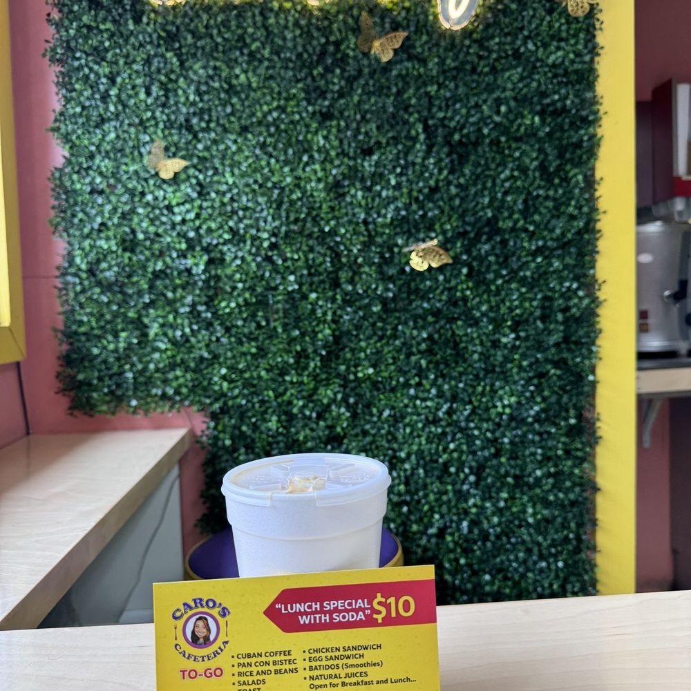 Caro's Cafeteria - Cafe con Leche y Specials - Cuban Near Me - Hollywood, Florida