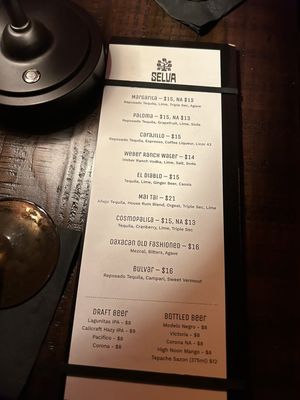 Menu photo 1 Selva San Jose, CA