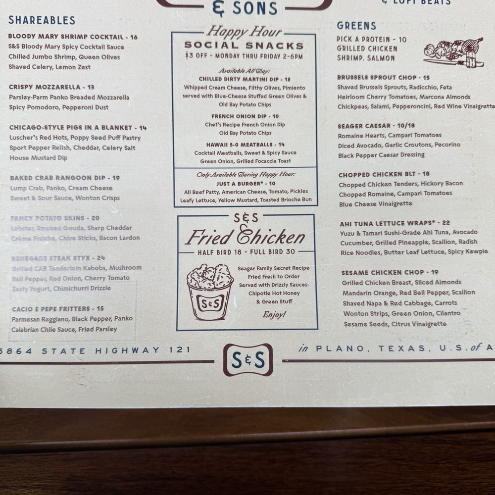 Seager & Sons - Menu - Pizza Near Me - Plano, Texas Seager & Sons - Menu - Pizza Near Me - Plano, Texas