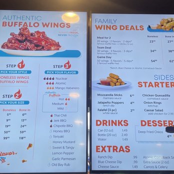 Atomic Wings - Menu - Chicken Wings Near Me - Ridgewood, New York Atomic Wings - Menu - Chicken Wings Near Me - Ridgewood, New York