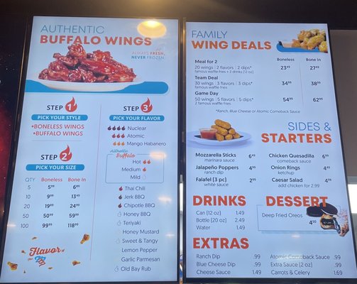 Menu photo 1 Atomic Wings Ridgewood, NY Menu photo 1 Atomic Wings Ridgewood, NY