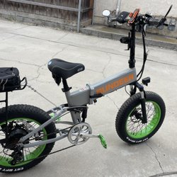 My E Bike, they added a back rack
