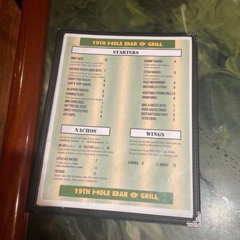 19th Hole Grill - Menu page 1 - Casinos Near Me - Bozeman, Montana 19th Hole Grill - Menu page 1 - Casinos Near Me - Bozeman, Montana