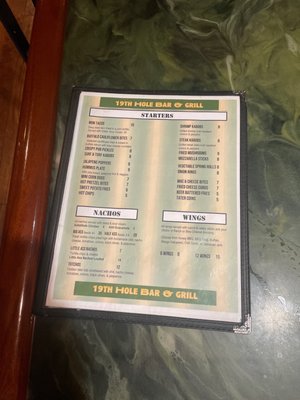 Menu photo 2 19th Hole Grill Bozeman, MT Menu photo 2 19th Hole Grill Bozeman, MT