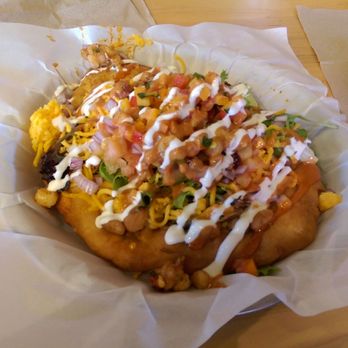 Tocabe An American Indian Eatery - Braised shredded bison Indian taco, Osage hominy, hot tomato, sweet corn, sour cream & ancho chipotle. Soooooo good!!! - American Near Me - Denver, Colorado Tocabe An American Indian Eatery - Braised shredded bison Indian taco, Osage hominy, hot tomato, sweet corn, sour cream & ancho chipotle. Soooooo good!!! - American Near Me - Denver, Colorado