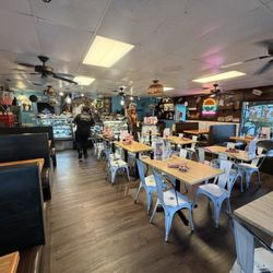 Restaurant space from the front door