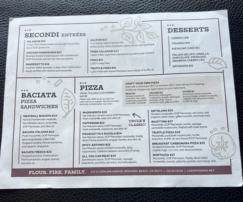 Menu photo 8 LoZio Osteria Redondo Beach, CA Menu photo 8 LoZio Osteria Redondo Beach, CA