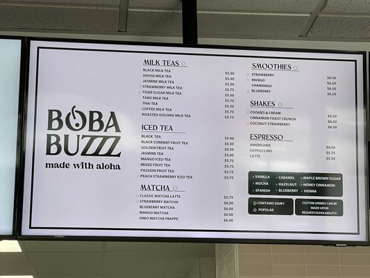 Menu photo 1 Boba Buzzz Lakewood, CA