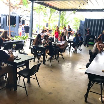 1-800-Lucky - The outside sitting area... kind off small... - Asian Fusion Near Me - Miami, Florida