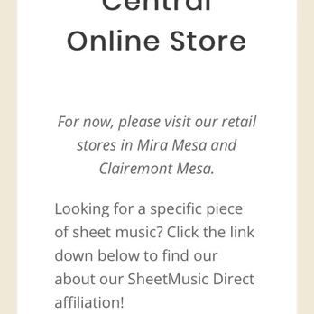 Music Central - Website screenshots - Musical Instruments & Teachers Near Me - San Diego, California Music Central - Website screenshots - Musical Instruments & Teachers Near Me - San Diego, California