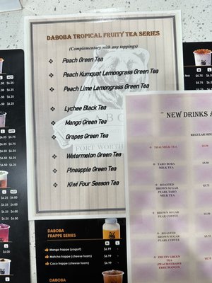 Menu photo 4 Daboba - Fort Worth Fort Worth, TX