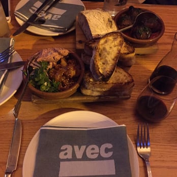 Avec - Chicago - Chicken lover crostini 10/10, chorizo stuffed dates 9/10 - Mediterranean Near Me - Chicago, Illinois Avec - Chicago - Chicken lover crostini 10/10, chorizo stuffed dates 9/10 - Mediterranean Near Me - Chicago, Illinois