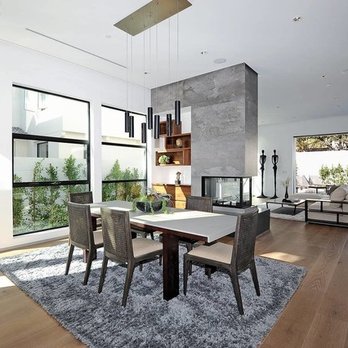 MAC Window Coverings - a modern dining room - Shades & Blinds Near Me MAC Window Coverings - a modern dining room - Shades & Blinds Near Me