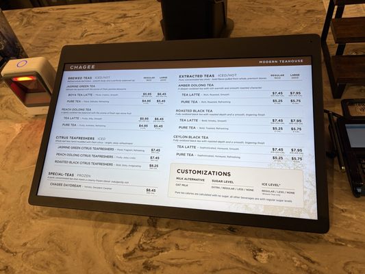Menu photo 1 CHAGEE Modern Teahouse Long Beach, CA