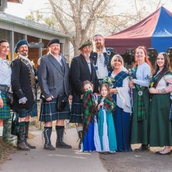 Wildlife West Nature Park - Scottish wedding during the New Mexico Renaissance Celtic Festival held there in the Spring for two weekends